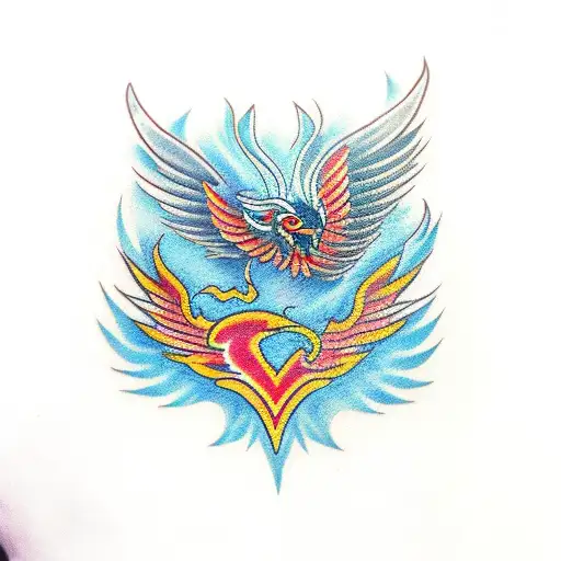 Phoenix Risen From Asher With Devil