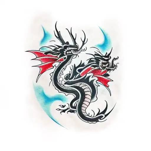 Black Chinese Dragon