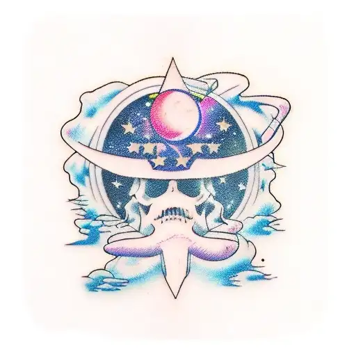 Musuc Notes In Space With Ghostly Feel