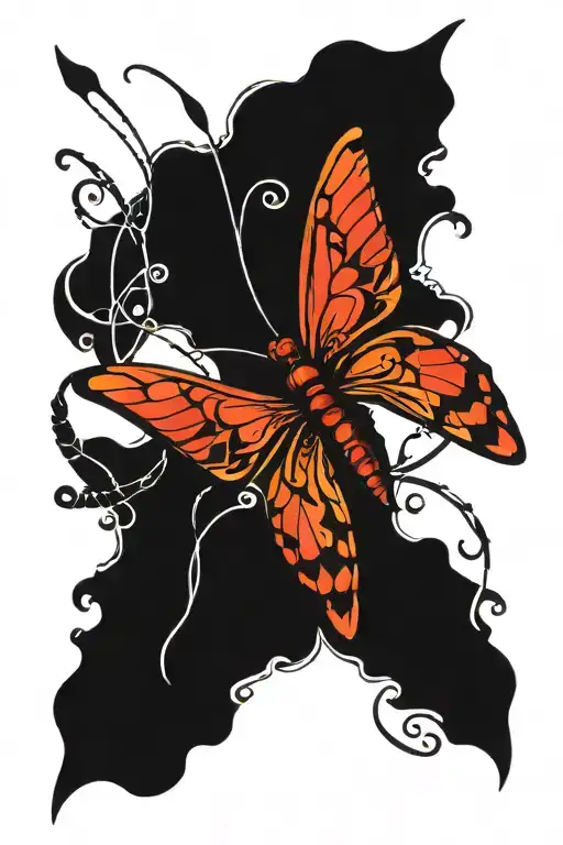 Butterfly And Dragon Fly Geo Patern