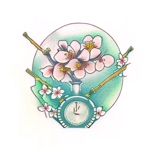 Hourglass 2Cherry Blossoms