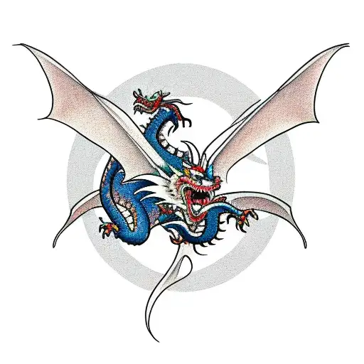 Dragon With Chinese Characters
