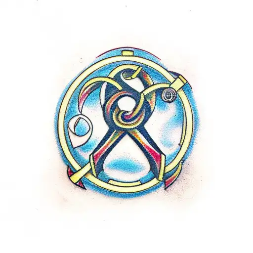 Infinity Symbol With Scuba Diving Associated