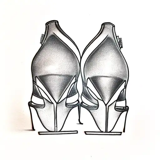 Pair Of Heels Black And White