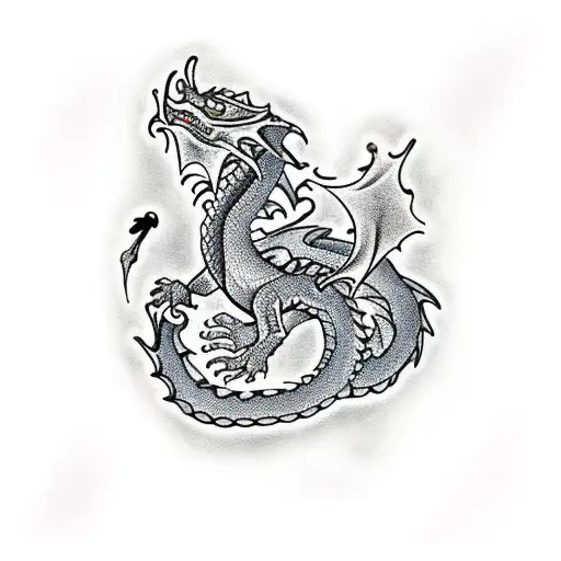 Dragon Around The Forearm