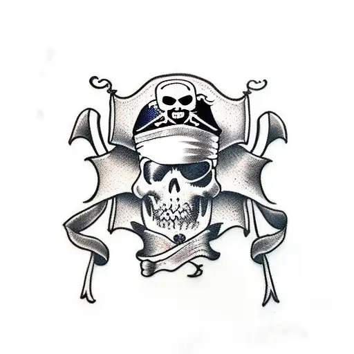 Pirate Theme With Birth Date In Roman Numerals