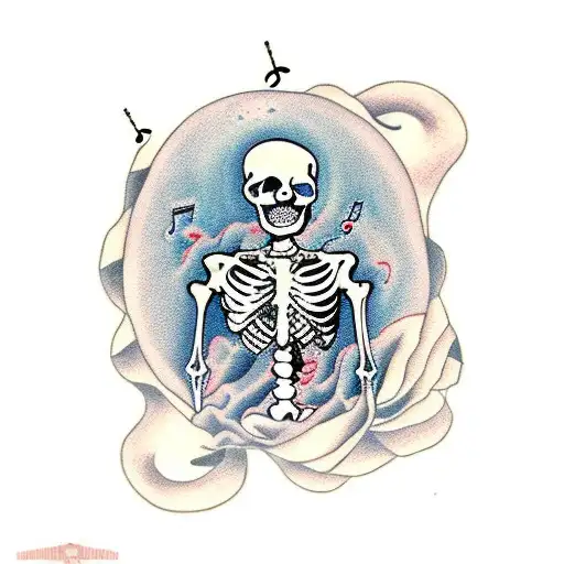 Skeleton With Music