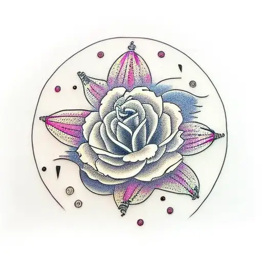 Lily Flower Simple Mixed With Nightmare Before Christmas Theme