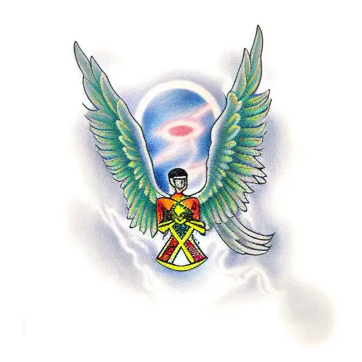 Arc Angel Michael Sleeve On Right Arm