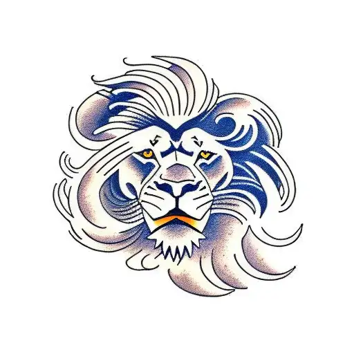 Lion With Wave