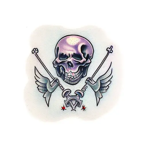 Graveyard With Grim Reaper Above It