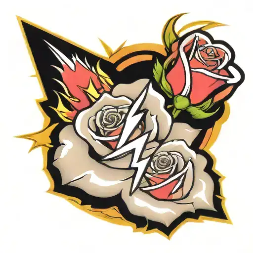 Lightning Bolt And A Rose