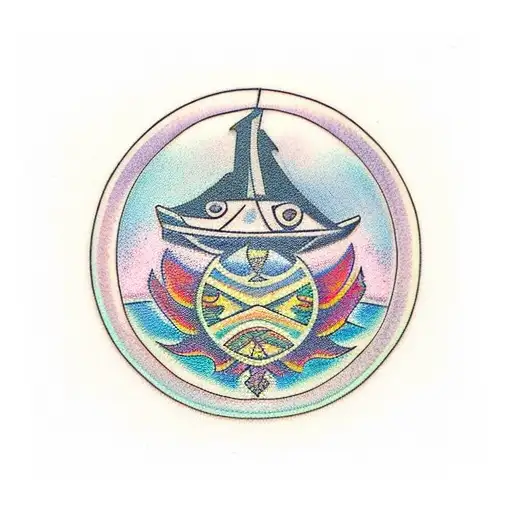 Fish Scale Polynesian Design