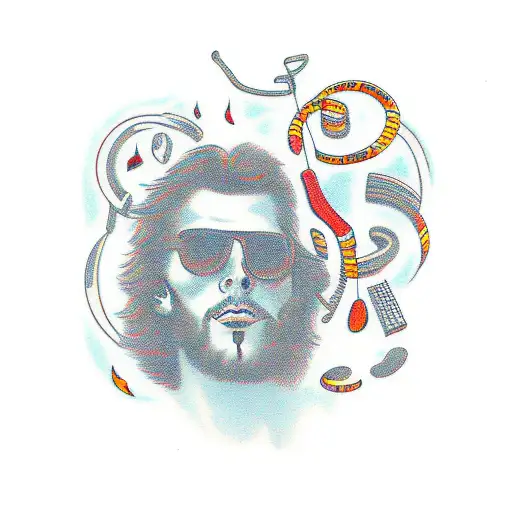 Guy Selestial Being Surrounded By Music