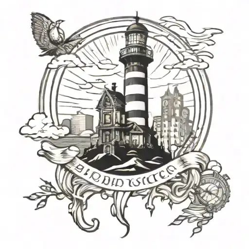 Bioshock Lighthouse City Skyline