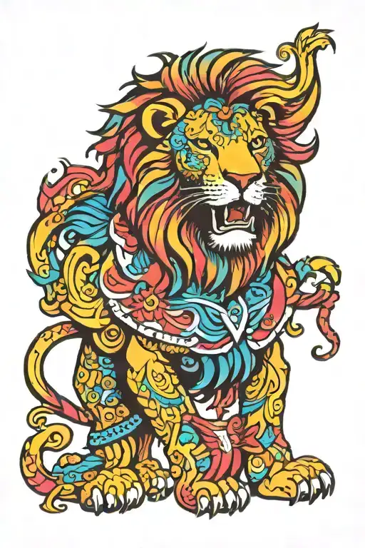 Psychedelic Lion