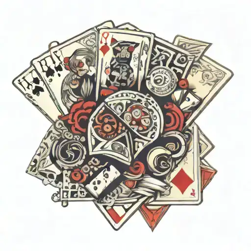 Money And Playing Cards