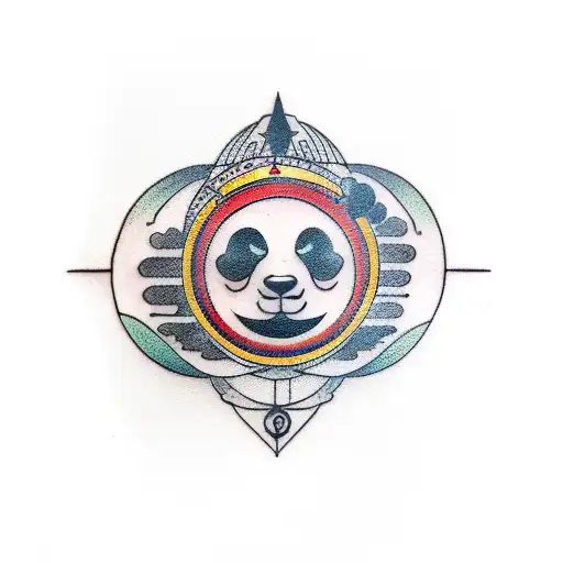 Black Moon Emoji And Panda