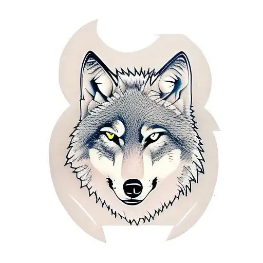 Wolf Sitting With Man