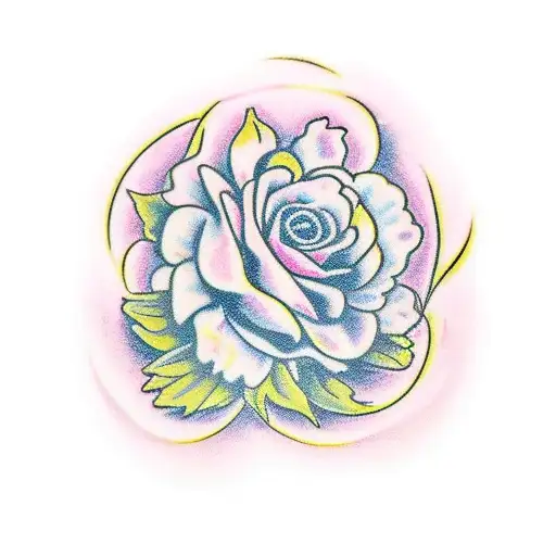 Pink Carnation With The Intials Cjf Under It And The Date 1961-2018