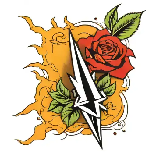 Lightning Bolt And A Rose