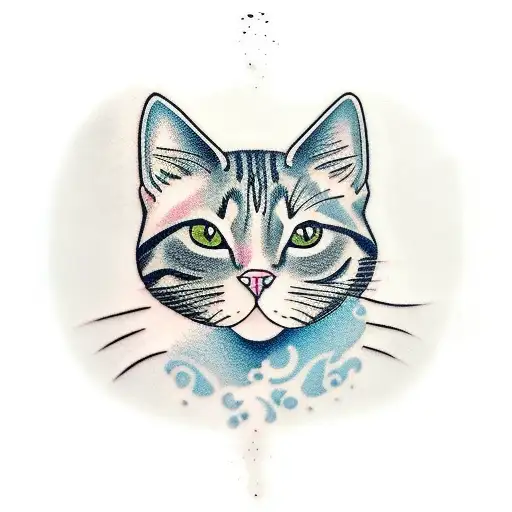 Cat With Tattoo Mashine