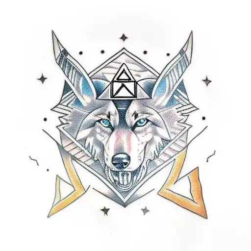 Triforce Wolf Zelda Viking Compas