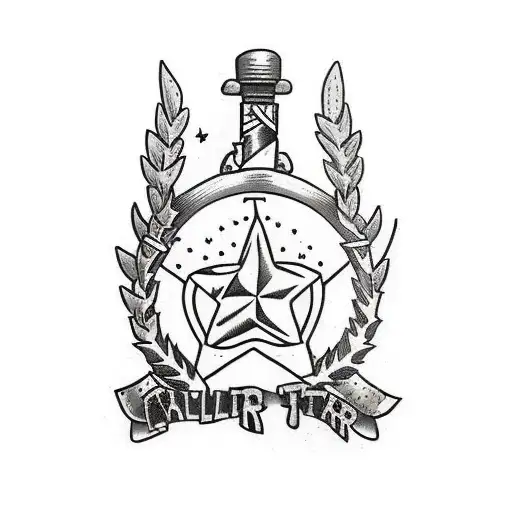 A Battle Worn Soldier Leaning Against An Oak Tree