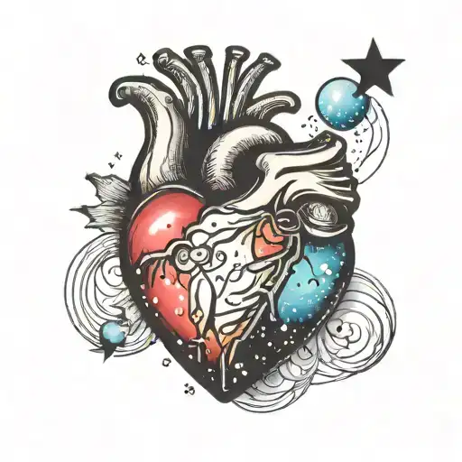Heart With Galaxy On The Inside