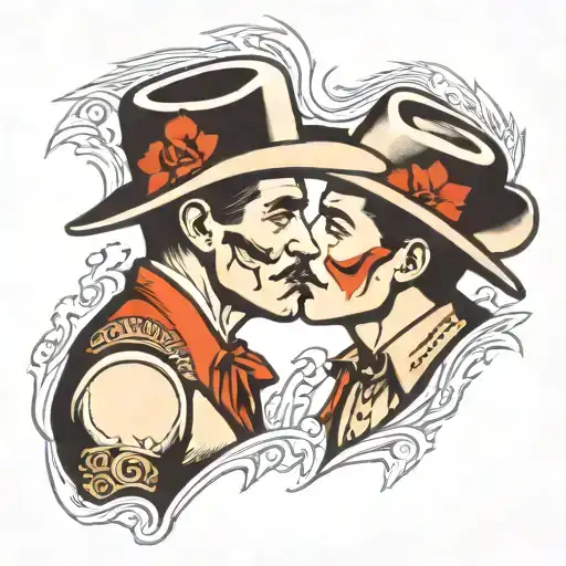 2 Cowboys Kiss In Love
