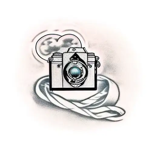 Combine A Cross With A Camera Lens To Symbolize Your Faith And Passion For Photography