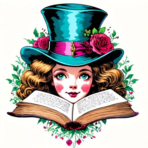Alice In Wonderland Mad Hatter Book