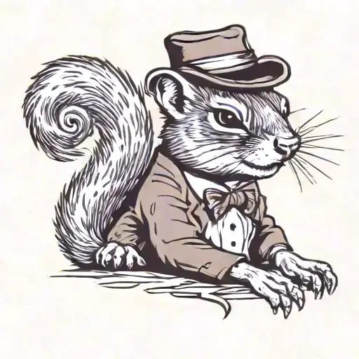 Gangster Squirrel With Cocaine