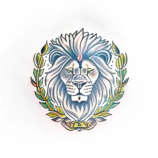 Laurel Wreath & Lion