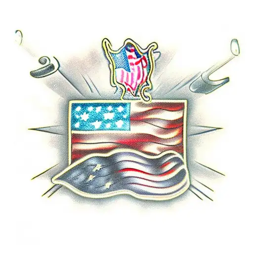 Welding American Flag Mechanics Camping