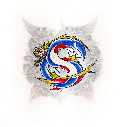 Kyokushin Symbol And Dragon