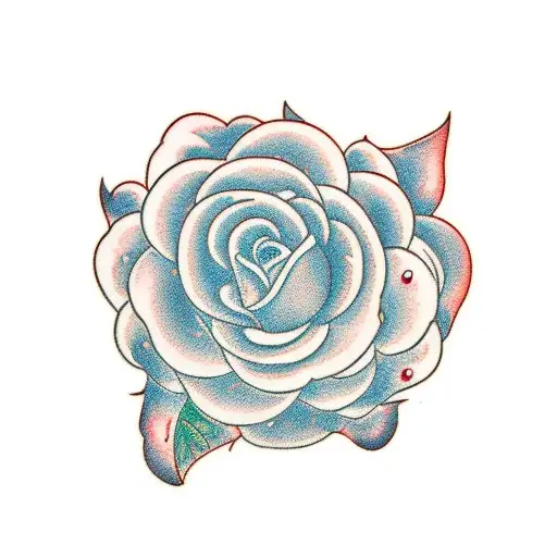 Camellia Flower And Rose