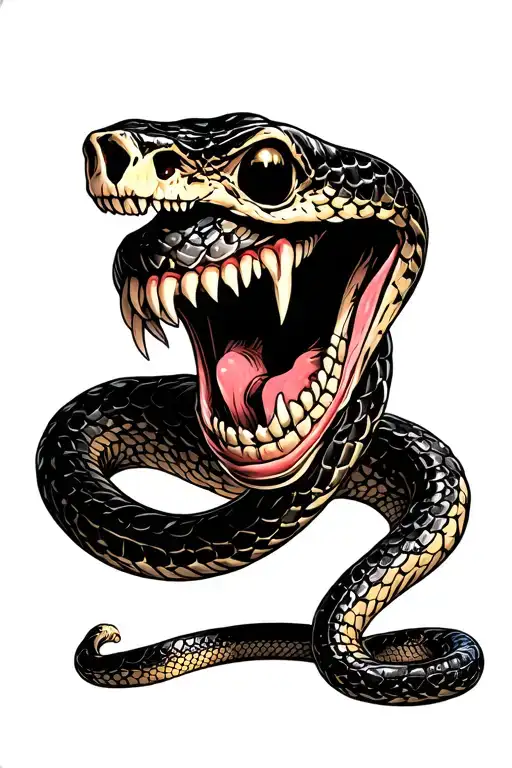 Dead Snake Creepy Smile