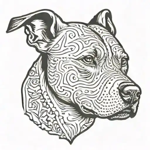 Dog Pitbull Rotwiller Mix Dog