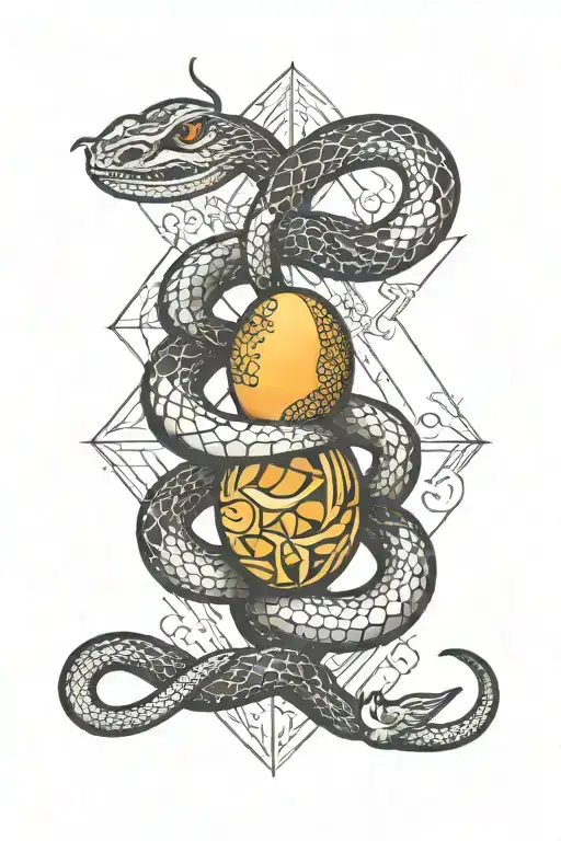 Snake And Egg Geometric