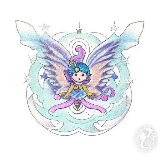 Fairy Wings Leo Zodiac Stars