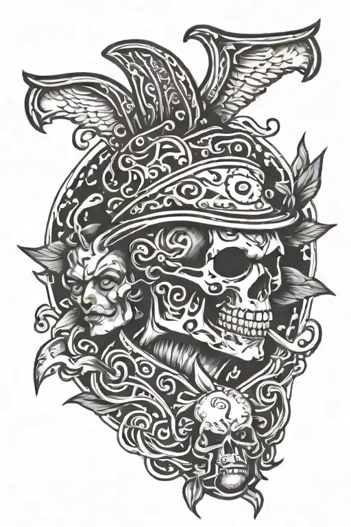 Brothher Hood And Blood Theme Tatoo