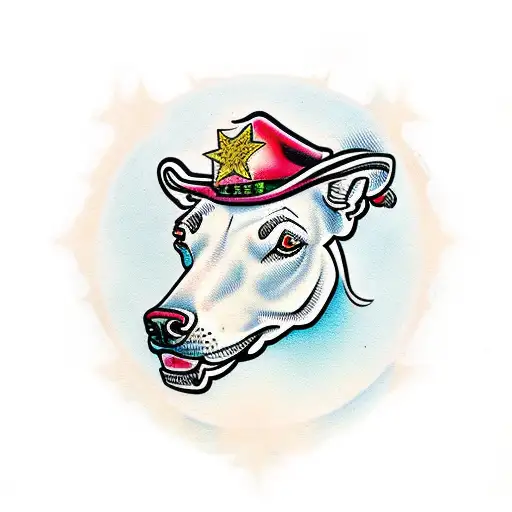 Cowboy Riding Pitbull