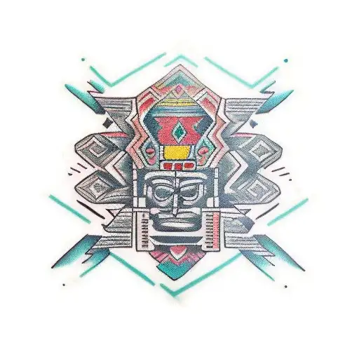 Aztec Pattern Around Forearm