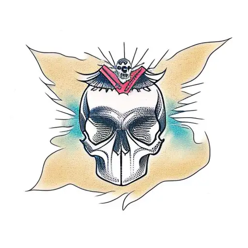 Crows Lighting Skull