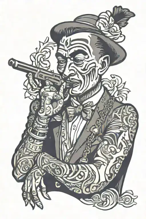 Gangster With A K Ife