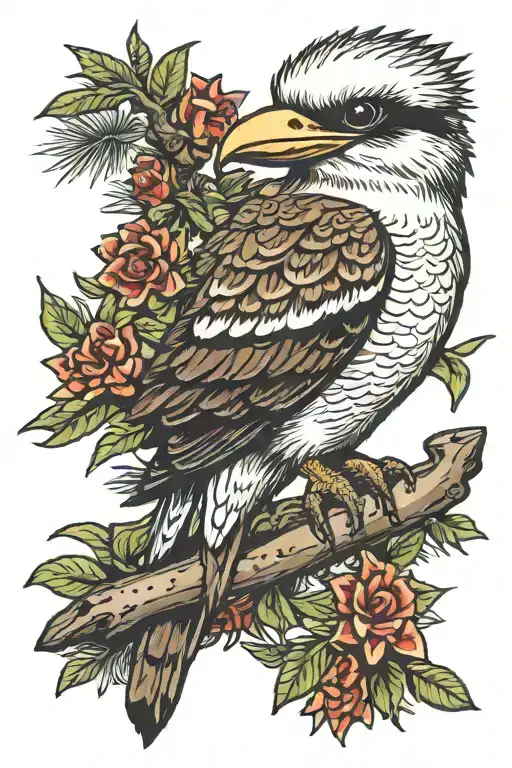 Kookaburra Wearing Mma Fighter