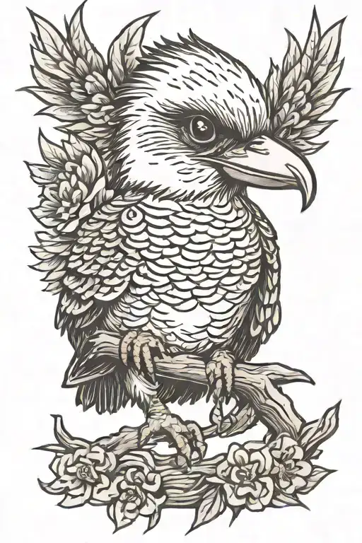 Kookaburra Wearing Mma Fighter