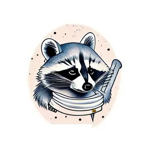 Raccoon With A Cowboy Hat