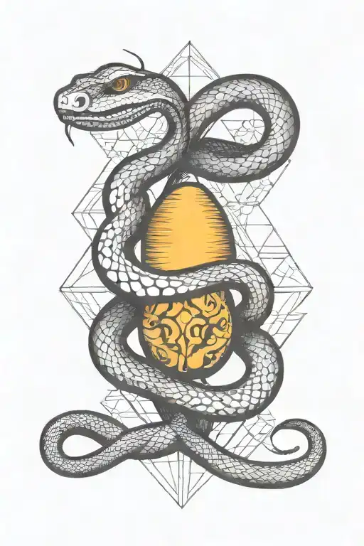 Snake And Egg Geometric